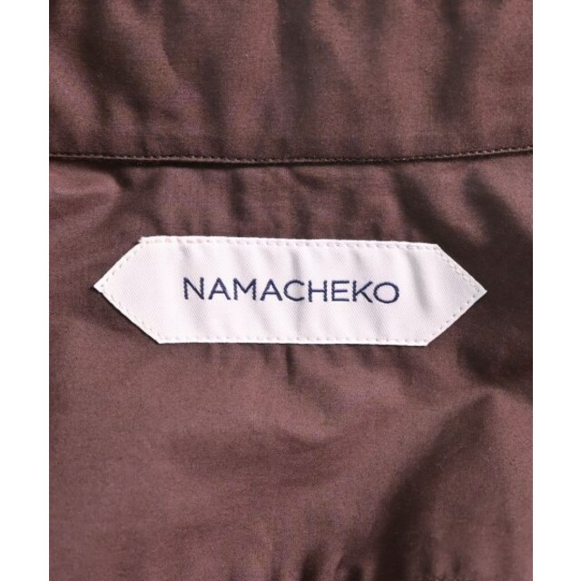 NAMACHEKO ナマチェコ カジュアルシャツ M 茶