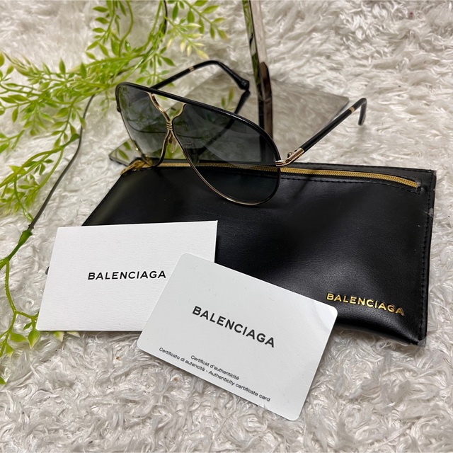 Balenciaga(バレンシアガ)の希少 BALENCIAGA バレンシアガ サングラス  ティアドロップ メンズのファッション小物(サングラス/メガネ)の商品写真