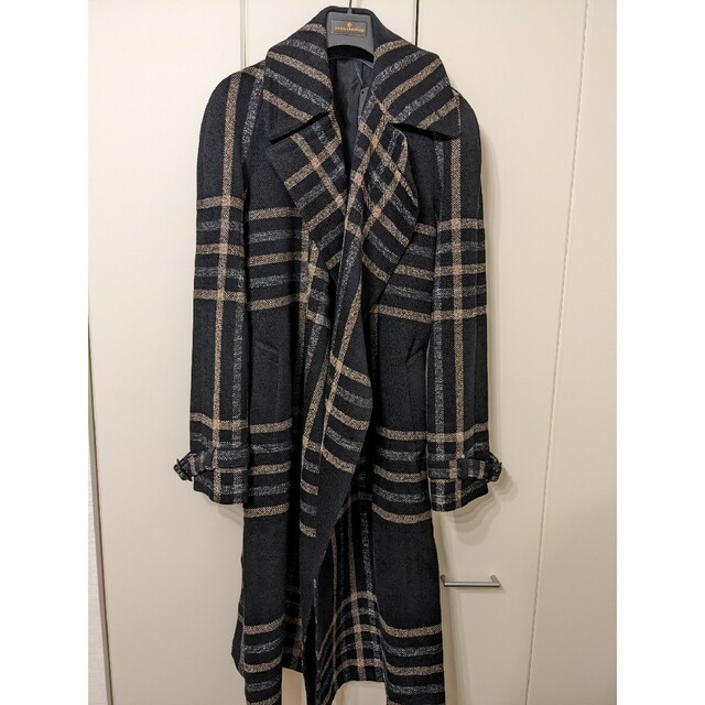 日本公式 Tagliatore BALDWIN Black Check チェスターコート