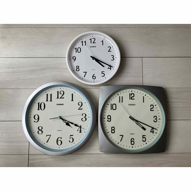 CASIO - カシオ 壁掛け時計 3個セットの通販 by miw's shop CASIO - カシオ 壁掛け時計 3個セットの通販 by miw's shop