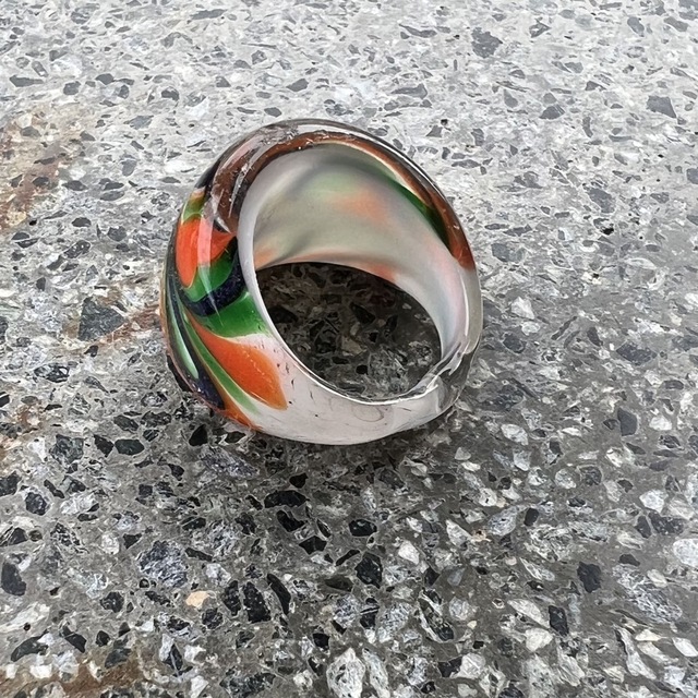 ART VINTAGE(アートヴィンテージ)のused art ring カラフル　個性的　芸術　アート　ゴツめ メンズのアクセサリー(リング(指輪))の商品写真