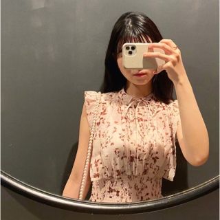 SNIDEL - snidel 極美品❁⃘.゚22ss大人気完売 プリントプリーツ