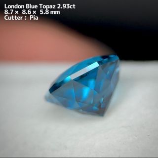 【SOLD】ロンドンブルートパーズ 2.93ct レア9角形のギラカット🌼