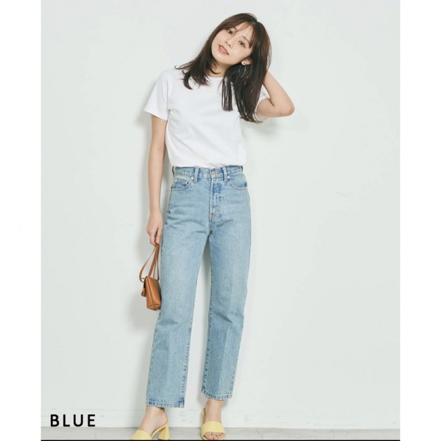 BASEMENT(ベースメント)の未使用美品♡ベースメントオンライン デニム 細見え ブルー ZARA レディースのパンツ(デニム/ジーンズ)の商品写真