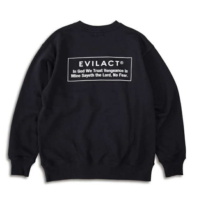 適切な価格 EVILACT × INTERPLAY コラボレーションSWEAT ブラック色