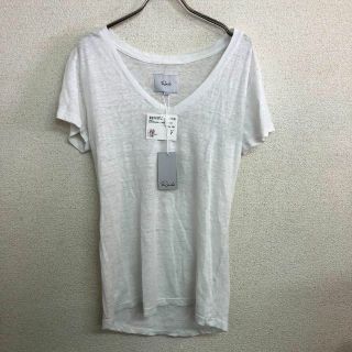 ローズバッド(ROSE BUD)の11113  ローズバッド　100％リネンシャツ　ホワイト(Tシャツ(半袖/袖なし))