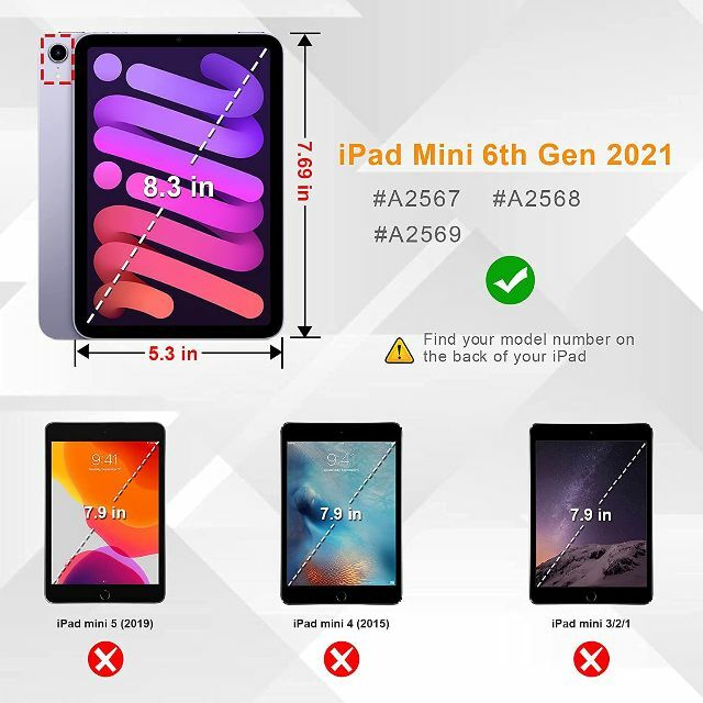 【色:グレー】iPad Mini6 ケース 2021モデル 第6世代用 ケース の通販 by インシーク｜ラクマ