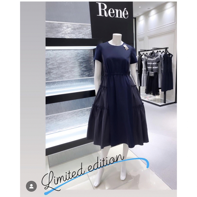 René(ルネ)の【クーポン中お値下げ！】Rene ♡2022 名古屋高島屋限定 ワンピース　36 レディースのワンピース(ひざ丈ワンピース)の商品写真