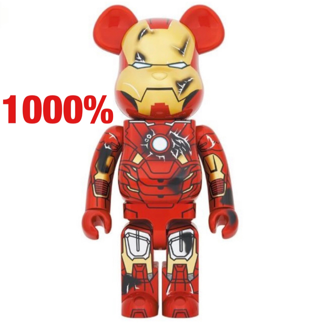 BE@RBRICK(ベアブリック)のBE@RBRICK IRON MAN MARK VII DAMAGE 1000％ エンタメ/ホビーのフィギュア(その他)の商品写真