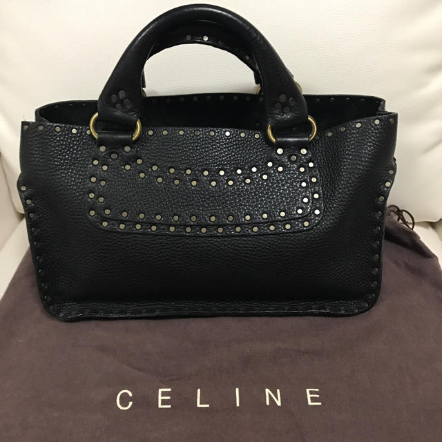 ＃CELINE セリーヌ ブギーバッグ ハンドバッグ　ボルドー スタッズ