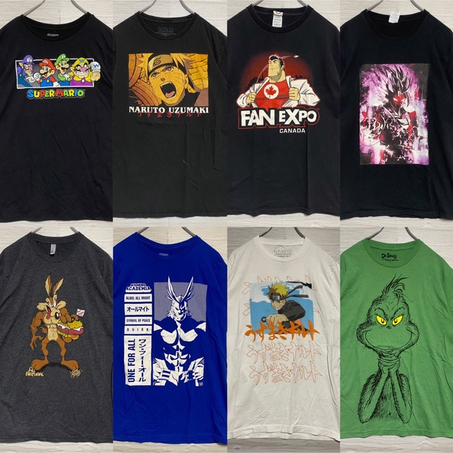 【まとめ売り】キャラクター Tシャツ　Mサイズ　 海外　一点物　輸入　入手困難