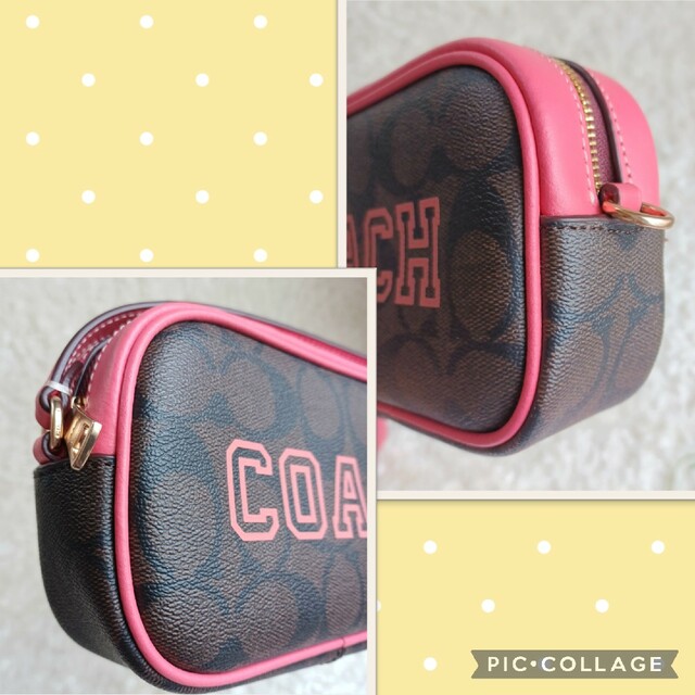 COACH☆ジェイミー リストレット シグネチャー レザー ミニバッグ ポーチ 5