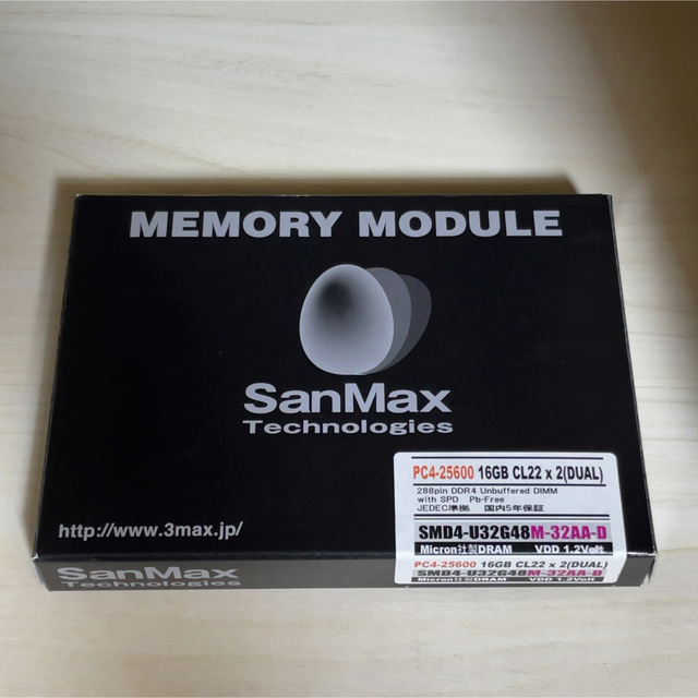 SanMax  サンマックス DDR4-3200 32GB(16GBx2)SanMax