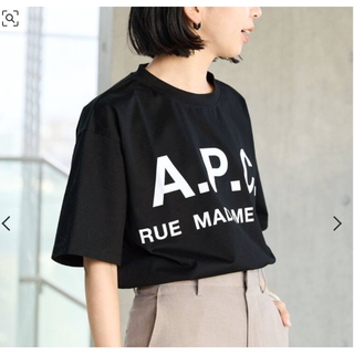 EDIFICE - 新品 A.P.C. 別注 オーバーサイズ ロゴプリント Tシャツの