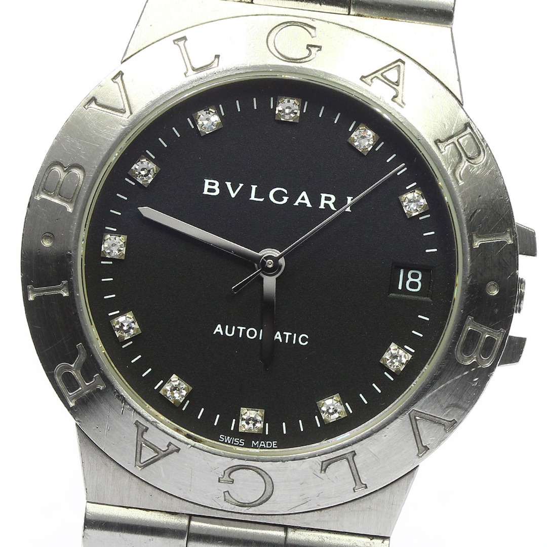 BVLGARI(ブルガリ)のジャンク ブルガリ BVLGARI LCV35S ディアゴノ 11Pダイヤ デイト 自動巻き メンズ _748557 メンズの時計(腕時計(アナログ))の商品写真