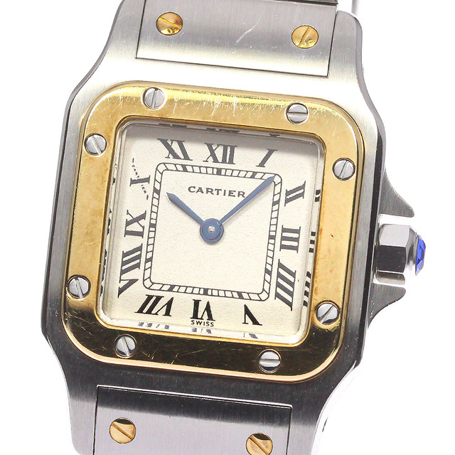 ジャンク カルティエ CARTIER W20012C4 サントスガルベ SM K18YGコンビ