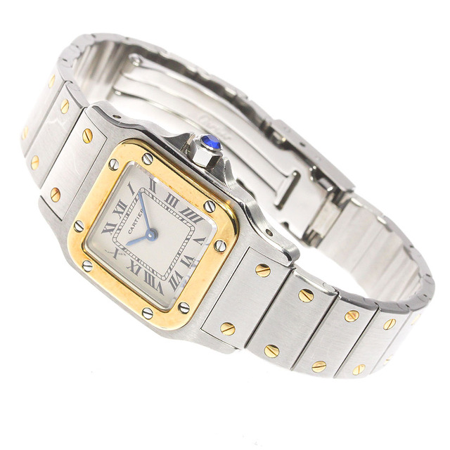 ジャンク カルティエ CARTIER W20012C4 サントスガルベ SM K18YGコンビ