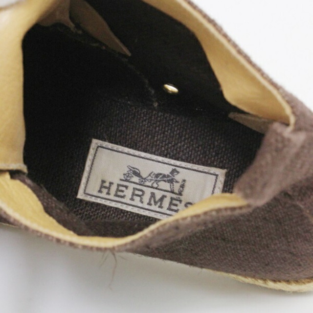 Hermes(エルメス)のABランク エルメス シューズ エスパドリーユ 麻 ブラウン 靴 HERMES ファッション 【中古】 メンズの靴/シューズ(その他)の商品写真