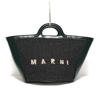 マルニ(Marni)のマルニ トートバッグ美品  トロピカリア 黒(トートバッグ)