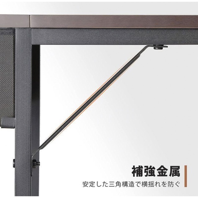 YeTom ラック付きデスク パソコンデスク 幅120cm×奥行58cm  インテリア/住まい/日用品のオフィス家具(オフィス/パソコンデスク)の商品写真