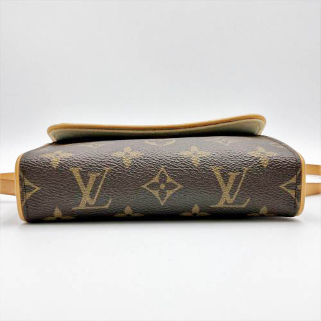 極美品◎フランス製 LOUIS VUITTON ルイヴィトン M51855 モノグラム ポシェットフロランティーヌ S ウエストポーチ ブラウン レディース