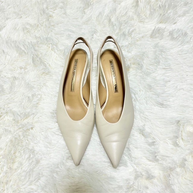 極美品✨BRENTA ブレンタ レザー ミュール パンプス バックストラップ
