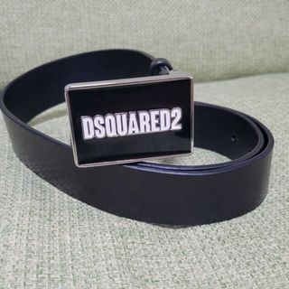 ディースクエアード(DSQUARED2)の国内正規Dsquared2　レザーベルト　ブラック　85 美品(ベルト)