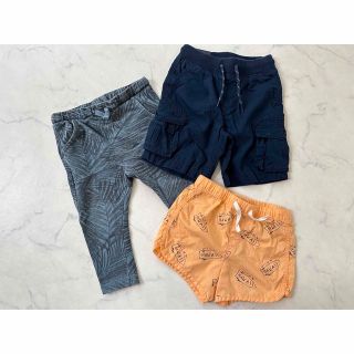 ザラキッズ(ZARA KIDS)のzarababy リゾート　スウェットパンツ　ショートパンツ　90 まとめ売り(パンツ/スパッツ)