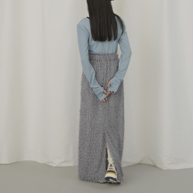 SNIDEL(スナイデル)のlong fringe skirt / ロングフリンジスカート レディースのスカート(ロングスカート)の商品写真