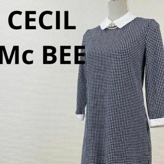 セシルマクビー(CECIL McBEE)のCECIL Mc BEE 　セシルマクビー　レディース　ワンピース　千鳥格子(ひざ丈ワンピース)