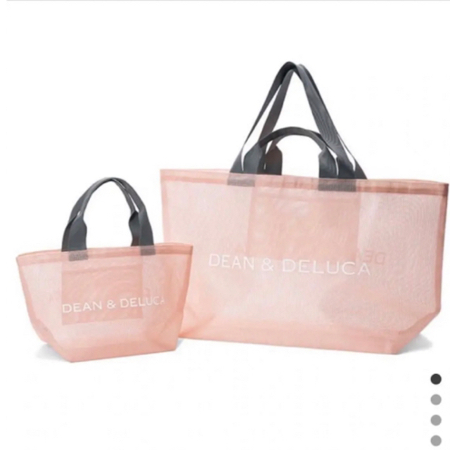 DEAN & DELUCA(ディーンアンドデルーカ)のDEAN＆DELUCA トートバッグ Lサイズ　メッシュバッグ　ピンク レディースのバッグ(トートバッグ)の商品写真