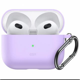 ★半額★ AirPods3 イヤホンケース カバー パープル(ストラップ/イヤホンジャック)