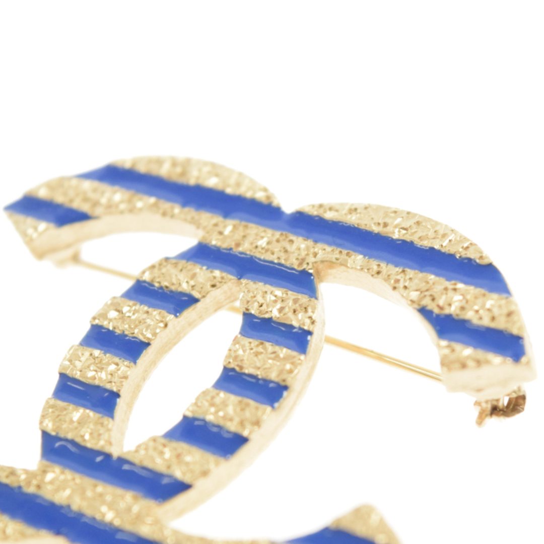 CHANEL - CHANEL シャネル ココマーク ボーダーブローチ ゴールド