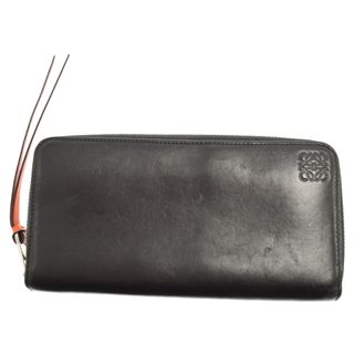 ロエベ(LOEWE)のLOEWE ロエベ アナグラムエンボス レザーロングウォレット 長財布 ブラック 261712(長財布)