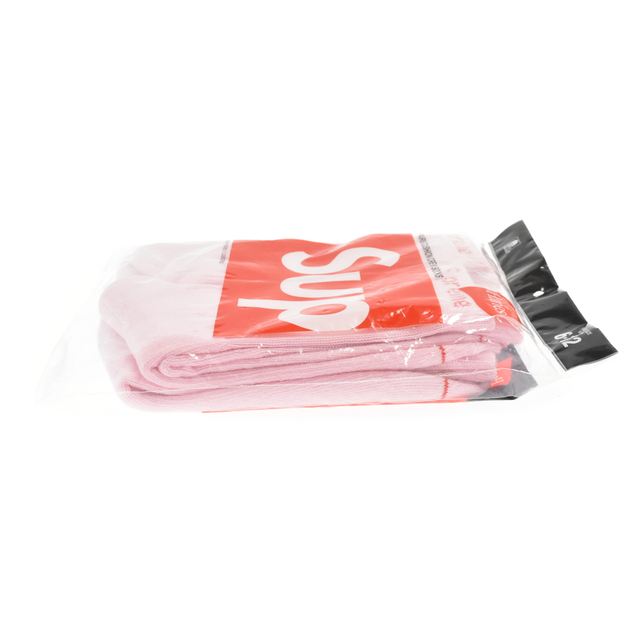 SUPREME シュプリーム Hanes Crew Socks （4Packs）ヘインズ クルーソックス 靴下 ピンク