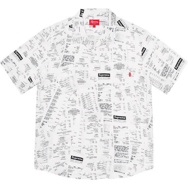 supreme receipt rayon s/s shirt