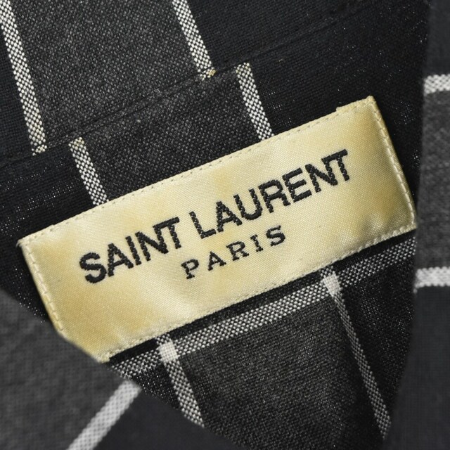 SAINT LAURENT PARIS サンローランパリ 411620 Y527L ダメージ加工グラデーションチェック長袖シャツ