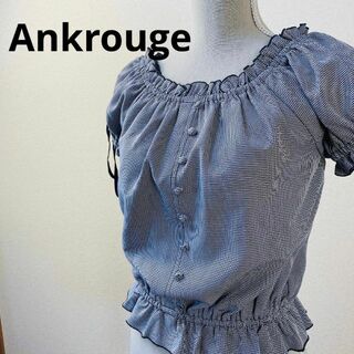 アンクルージュ(Ank Rouge)のAnkrouge　レディース　チェック　千鳥格子　ブラウス トップス(シャツ/ブラウス(半袖/袖なし))