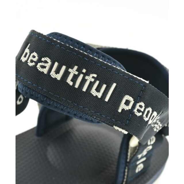 beautiful people(ビューティフルピープル)のbeautiful people サンダル 29cm 紺xアイボリー系 【古着】【中古】 メンズの靴/シューズ(サンダル)の商品写真