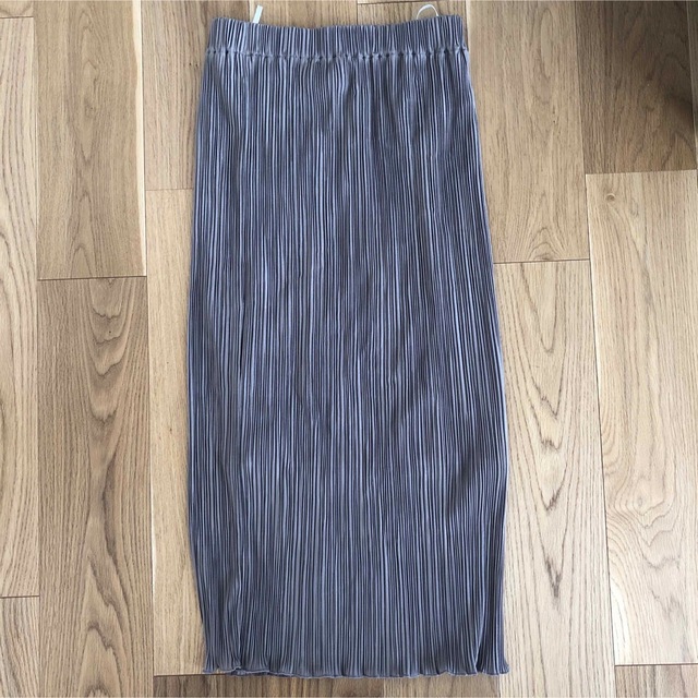 リブロングスカート　リブ　メロウ　マキシ レディースのスカート(ロングスカート)の商品写真