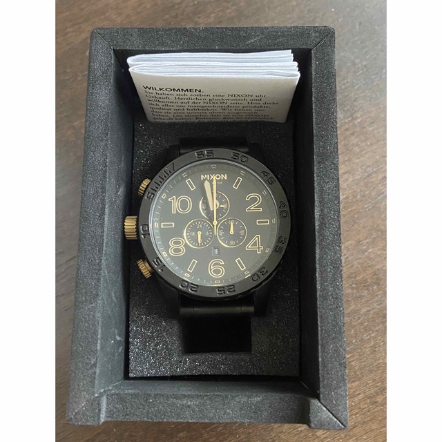 NIXON 51-30 Chrono（Matte Black / Gold）-