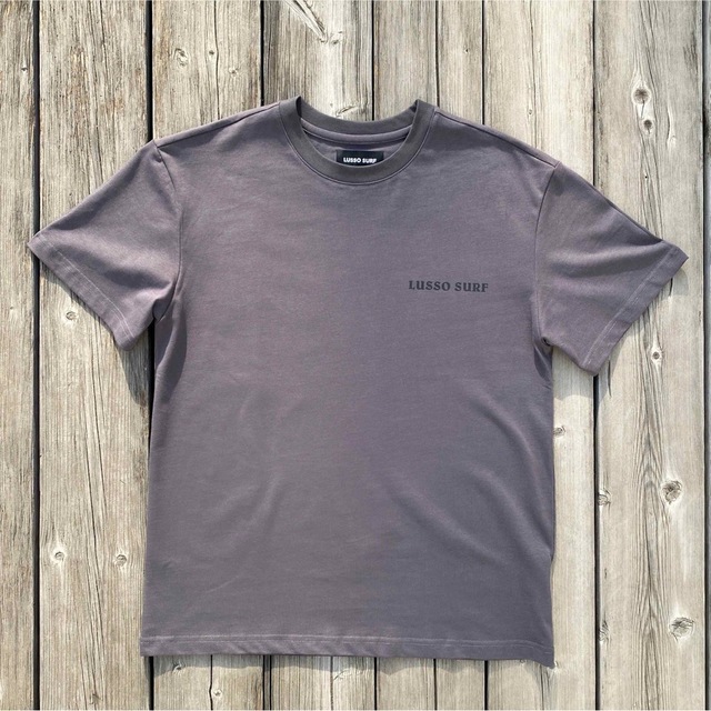 STANDARD CALIFORNIA(スタンダードカリフォルニア)の西海岸スタイル☆LUSSO SURF トロピカルTシャツ　グレー　Lサイズ☆ メンズのトップス(Tシャツ/カットソー(半袖/袖なし))の商品写真