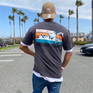 スタンダードカリフォルニア(STANDARD CALIFORNIA)の西海岸スタイル☆LUSSO SURF トロピカルTシャツ　グレー　Lサイズ☆(Tシャツ/カットソー(半袖/袖なし))