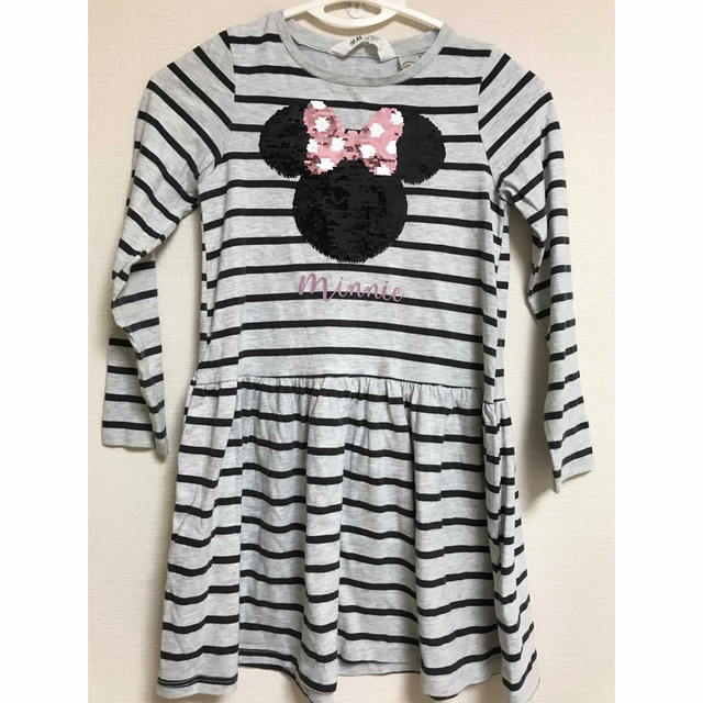 H&M(エイチアンドエム)のH&M ミニーマウス　ワンピース　 キッズ/ベビー/マタニティのキッズ服女の子用(90cm~)(ワンピース)の商品写真