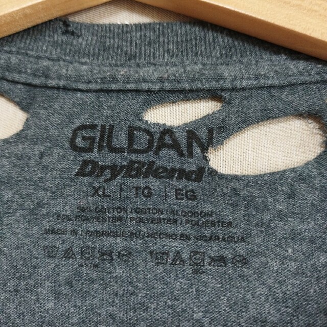 GILDAN - グランジTシャツtシャツBroken ダメージ加工 BORO XL ボロ ...