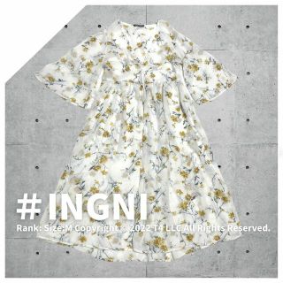 イング(INGNI)のINGNI レディース ロングカーディガン ロングワンピース 花柄 ✓1699(カーディガン)