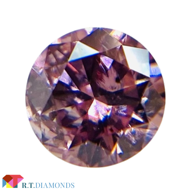 FANCY VIVID PINK 0.068ct RD/RT2126/CGL