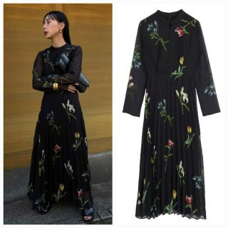 アメリヴィンテージ(Ameri VINTAGE)のAmeriVINTAGE 新作完売品 SOFIA PLEATS DRESS(ロングワンピース/マキシワンピース)