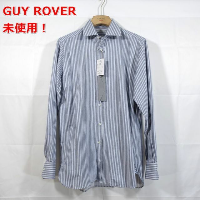 ギローバー 秋冬 ストライプワイドカラーシャツ GUY ROVER 2022新入荷