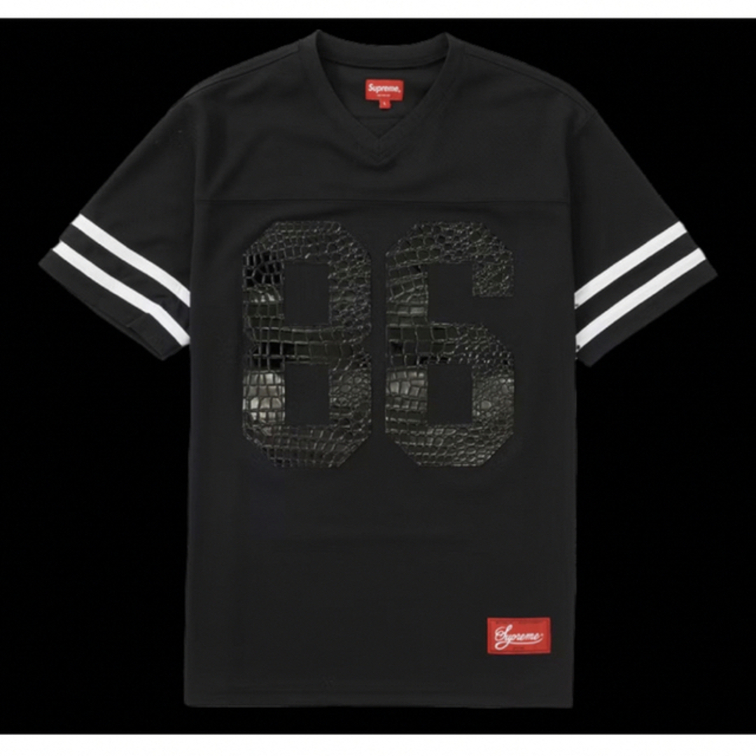 Supreme Faux Croc Football Jersey Black Supreme Faux Croc Football Jersey Black